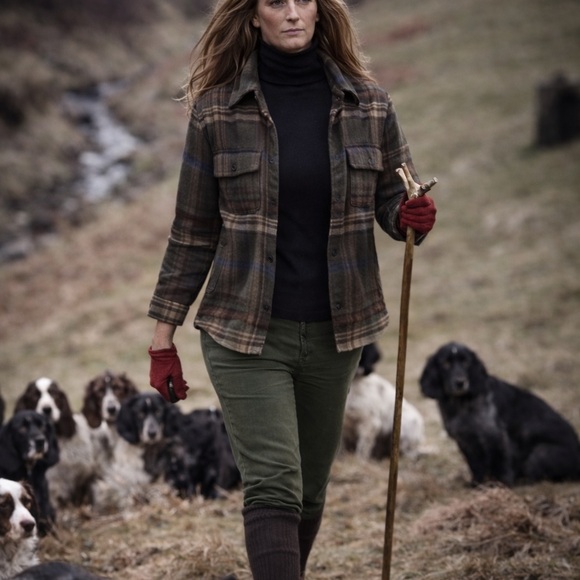 Ralph Lauren Cashmere Plaid Tailored Shirt Jacket | Heritage Luxury - Picture 3 of 11